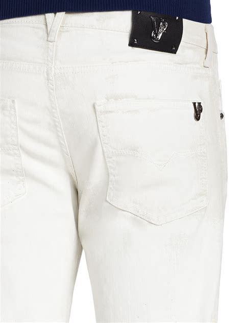 versace grey jeans|white Versace Jeans men.